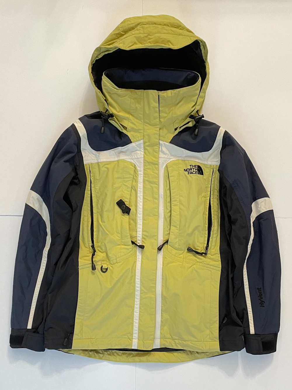 North Face Jacket Womens XS Yellow Ski Snow Winter Wind Rain Hiking 3in1 Shell